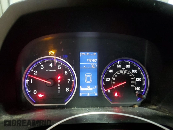 2011 Honda CR-V LX with VIN 5J6RE4H31BL040758, listed as a Copart auction lot 52096425 with 176,460 mi miles and Salvage Title. Bid and sale history available at DreamBid. Image 9.