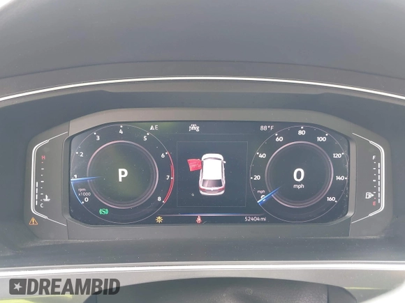 2020 Volkswagen Tiguan SE z VIN 3VV3B7AX4LM032609, wystawiony jako IAAI lot #42074359 z przebiegiem 52 404 mil mil oraz . Historia ofert i sprzedaży dostępna na DreamBid. Obrazek 7.