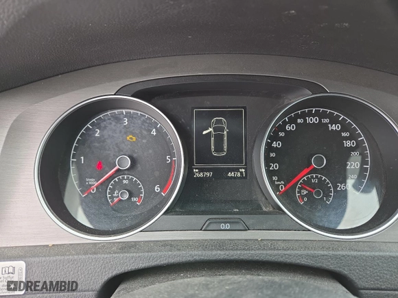 2015 Volkswagen Golf SportWagen TDI SE with VIN 3VWFA7AU8FM501822, listed as a Copart auction lot 45710485 with 268,797 mi miles and Salvage Title. Bid and sale history available at carsss.com. Image 9.