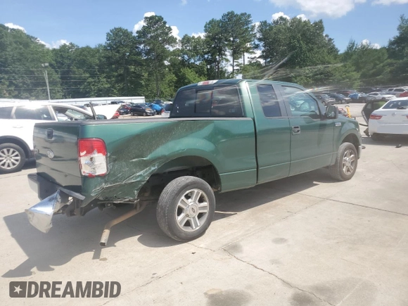 2007 Ford F-150 XL with VIN 1FTPX12V17FA62443, listed as a Copart auction lot 56409265 with 154,733 mi miles and Salvage title. Bid and sale history available at DreamBid. Image 3.