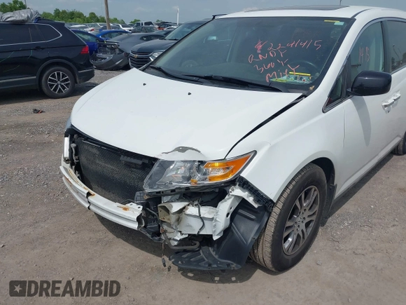 2012 Honda Odyssey EX-L with VIN 5FNRL5H62CB059481, listed as a IAAI auction lot 42241415 with 135,244 mi miles and . Bid and sale history available at DreamBid. Image 6.