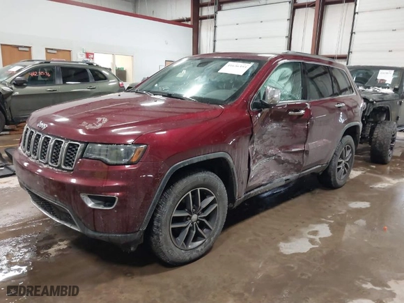 2017 Jeep Grand Cherokee Limited with VIN 1C4RJFBG5HC899210, listed as a IAAI auction lot 41636393 with 182,854 mi miles. Bid and sale history available at carsss.com. Image 2.
