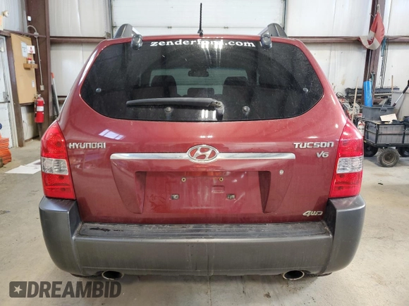 2007 Hyundai Tucson GL with VIN KM8JM72D47U552570, listed as a Copart auction lot 78633594 with 238,375 mi miles and Clean Title. Bid and sale history available at carsss.com. Image 6.