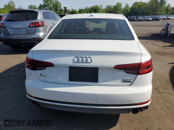 2017 Audi A4 Premium with VIN WAUDNAF42HN055855, listed as a Copart auction lot 56371195 with 31,530 mi miles and Salvage title. Bid and sale history available at DreamBid. Image 6.