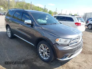 2015 Dodge Durango Citadel z VIN 1C4RDJEG3FC888824, wystawiony jako IAAI lot #42197980 z przebiegiem 107 954 mil mil oraz . Historia ofert i sprzedaży dostępna na DreamBid. Obrazek 1.