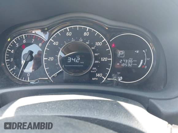2018 Nissan Note SV with VIN 3N1CE2CP4JL353061, listed as a IAAI auction lot 42572846 with 27,336 mi miles and . Bid and sale history available at DreamBid. Image 7.