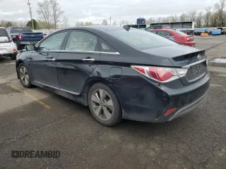 2012 Hyundai Sonata Hybrid with VIN KMHEC4A45CA043569, listed as a Copart auction lot 50185855 with 120,728 mi miles and Salvage Title. Bid and sale history available at DreamBid. Image 2.