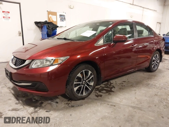 2015 Honda Civic EX with VIN 2HGFB2F84FH566245, listed as a IAAI auction lot 41603522 with 105,467 mi miles and . Bid and sale history available at carsss.com. Image 19.