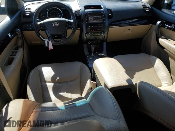 2013 Kia Sorento EX with VIN 5XYKU4A69DG364179, listed as a Copart auction lot 41743825 with 107,819 mi miles and Salvage Title. Bid and sale history available at DreamBid. Image 8.