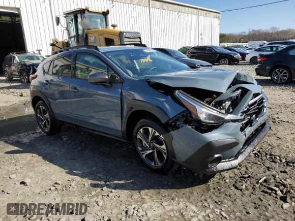 2024 Subaru Crosstrek Premium with VIN JF2GUADCXR8350622, listed as a Copart auction lot 51896525 with 5,450 mi miles and Salvage title. Bid and sale history available at DreamBid. Image 4.