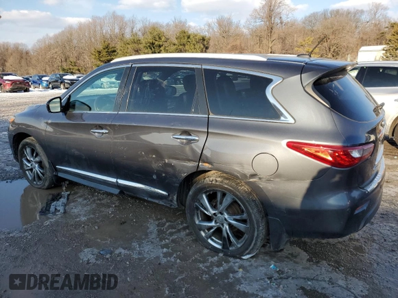2013 Infiniti JX35 with VIN 5N1AL0MM1DC353646, listed as a Copart auction lot 42265835 with 153,412 mi miles and Clean Title. Bid and sale history available at carsss.com. Image 2.