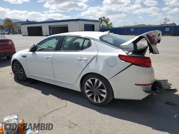 2015 Kia Optima SX Turbo with VIN 5XXGR4A6XFG508174, listed as a Copart auction lot 55863945 with 38,794 mi miles and Salvage title. Bid and sale history available at DreamBid. Image 2.