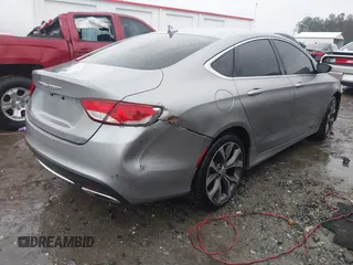 2015 Chrysler 200 C with VIN 1C3CCCCG4FN509765, listed as a IAAI auction lot 41080368 with 86,378 mi miles and . Bid and sale history available at carsss.com. Image 4.