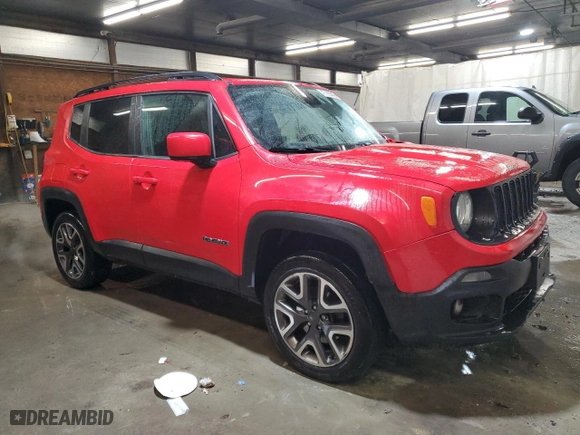 2017 Jeep Renegade Altitude with VIN ZACCJBBB3HPF91449, listed as a Copart auction lot 47185045 with 115,169 mi miles and Salvage Title. Bid and sale history available at carsss.com. Image 4.