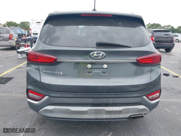 2019 Hyundai Santa Fe SE with VIN 5NMS23AD1KH067456, listed as a IAAI auction lot 41867362 with 105,236 mi miles. Bid and sale history available at carsss.com. Image 17.