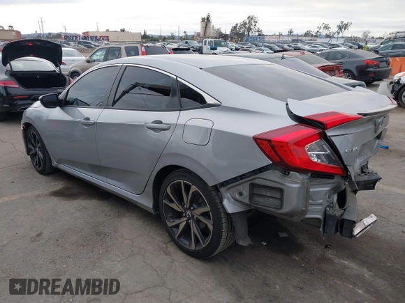 2019 Honda Civic Sport with VIN 2HGFC2F84KH576622, listed as a IAAI auction lot 41494019 with 87,495 mi miles and . Bid and sale history available at DreamBid. Image 3.