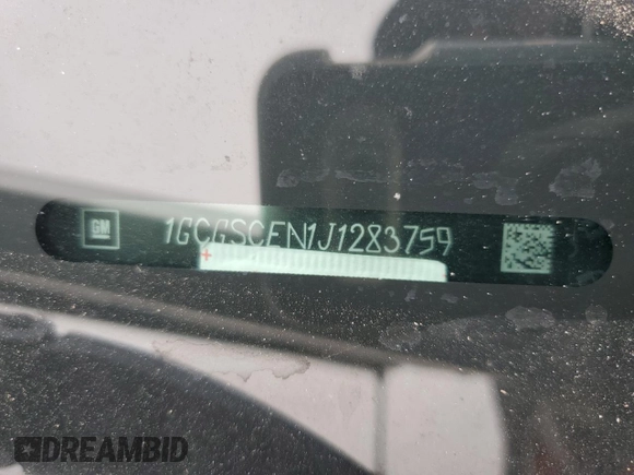 2018 Chevrolet Colorado 2WD LT with VIN 1GCGSCEN1J1283759, listed as a Copart auction lot 55132225 with 80,761 mi miles and Clean title. Bid and sale history available at DreamBid. Image 12.