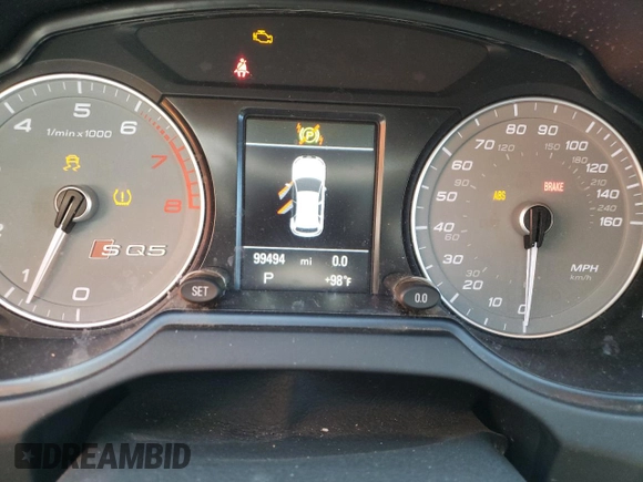 2016 Audi SQ5 Premium Plus with VIN WA1CCAFP4GA072235, listed as a Copart auction lot 62624242 with 99,494 mi miles. Bid and sale history available at carsss.com. Image 8.