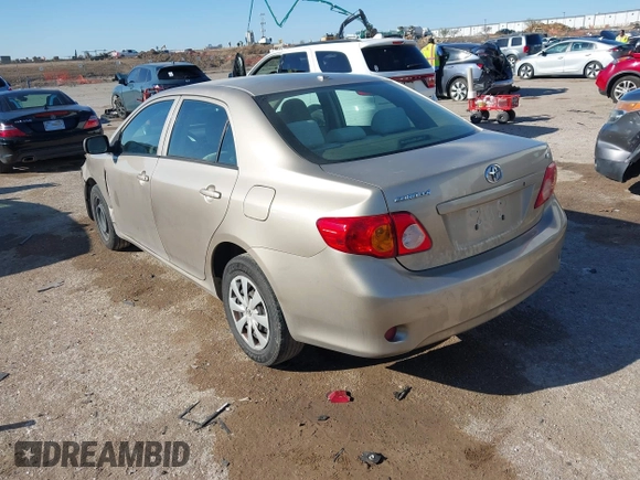 2009 Toyota Corolla with VIN 2T1BU40E59C163293, listed as a IAAI auction lot 41824986 with 123,954 mi miles. Bid and sale history available at carsss.com. Image 3.