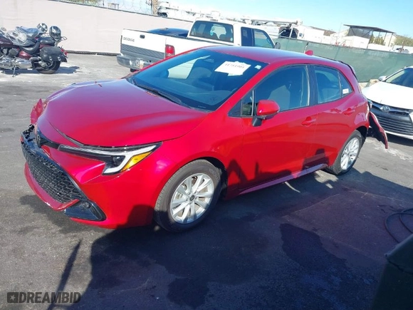 2024 Toyota Corolla Hatchback SE with VIN JTND4MBE6R3228453, listed as a IAAI auction lot 41751901 with 7,126 mi miles. Bid and sale history available at carsss.com. Image 2.