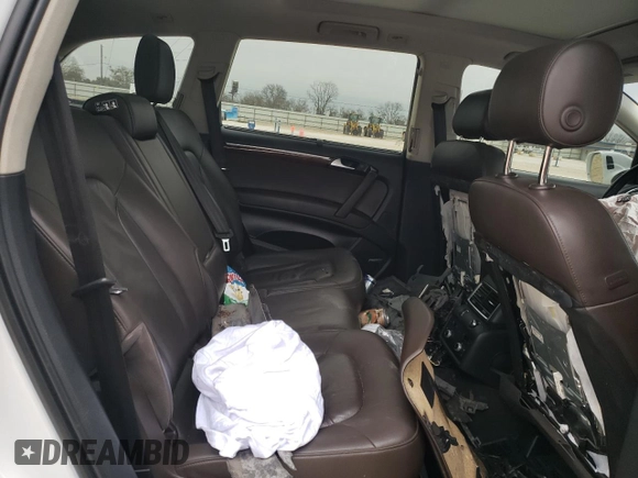 2014 Audi Q7 3.0T Premium Plus with VIN WA1LGAFE4ED005861, listed as a Copart auction lot 45318915 with 0 mi miles and Salvage Title. Bid and sale history available at carsss.com. Image 11.