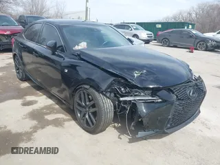 2020 Lexus IS 300 F Sport with VIN JTHGA1D20L5106242, listed as a IAAI auction lot 41820832 with 40,403 mi miles and . Bid and sale history available at DreamBid. Image 1.