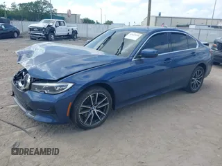 2021 BMW 3 Series 330i with VIN 3MW5R1J05M8B71660, listed as a IAAI auction lot 41923054 with 37,636 mi miles. Bid and sale history available at carsss.com. Image 2.
