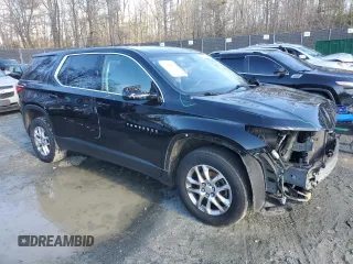 2020 Chevrolet Traverse LS with VIN 1GNERFKW8LJ110610, listed as a Copart auction lot 45092295 with 128,945 mi miles and Salvage Title. Bid and sale history available at carsss.com. Image 4.