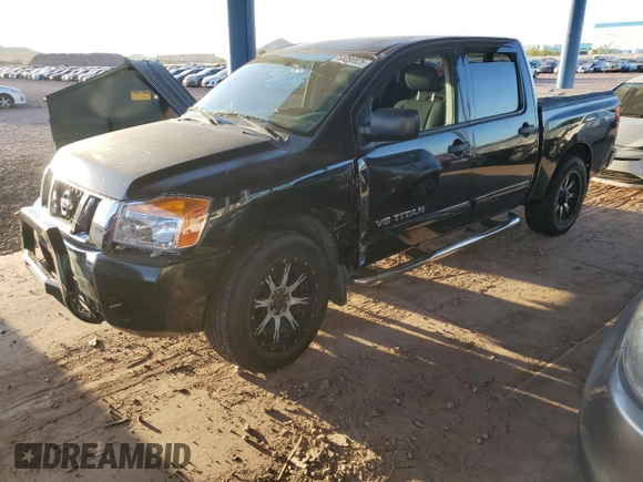 2012 Nissan Titan SV with VIN 1N6BA0ED5CN302776, listed as a Copart auction lot 55096625 with 128,484 mi miles and Salvage title. Bid and sale history available at DreamBid. Image 1.