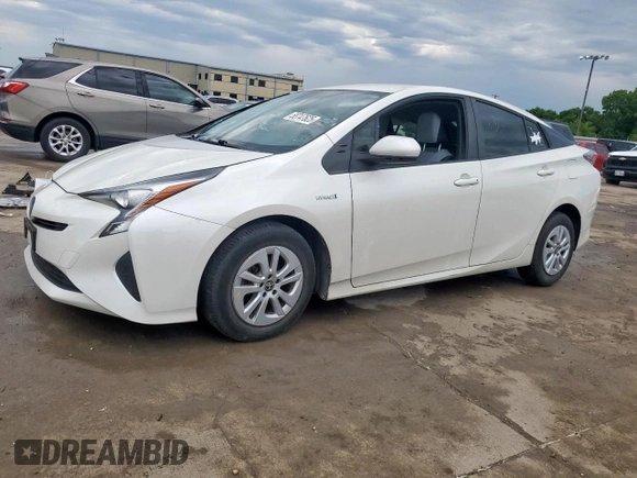 2017 Toyota Prius Two z VIN JTDKBRFU3H3041377, wystawiony jako Copart lot #58747625 z przebiegiem 54 773 mil mil oraz Szkoda całkowita • Salvage title. Historia ofert i sprzedaży dostępna na DreamBid. Obrazek 1.