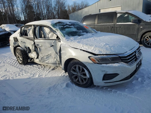 2020 Volkswagen Passat 2.0T S with VIN 1VWAA7A34LC002725, listed as a Copart auction lot 89386975 with 0 mi miles and Salvage Title. Bid and sale history available at carsss.com. Image 4.