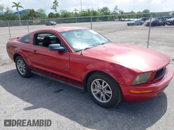 2005 Ford Mustang Deluxe with VIN 1ZVFT80N755162548, listed as a IAAI auction lot 42718109 with 98,194 mi miles and . Bid and sale history available at DreamBid. Image 1.