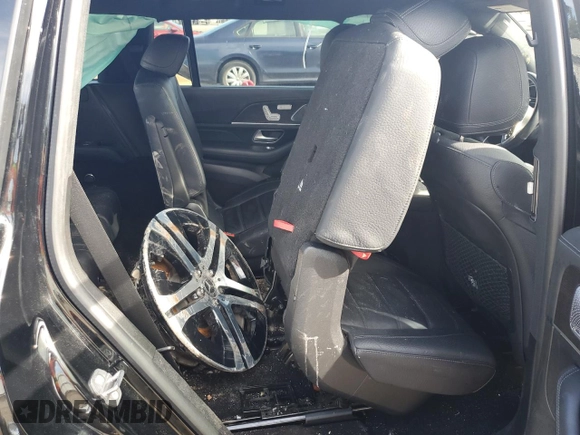 2021 Mercedes-Benz GLS 450 with VIN 4JGFF5KE8MA375869, listed as a Copart auction lot 61446704 with 58,763 mi miles and Salvage Title. Bid and sale history available at DreamBid. Image 11.