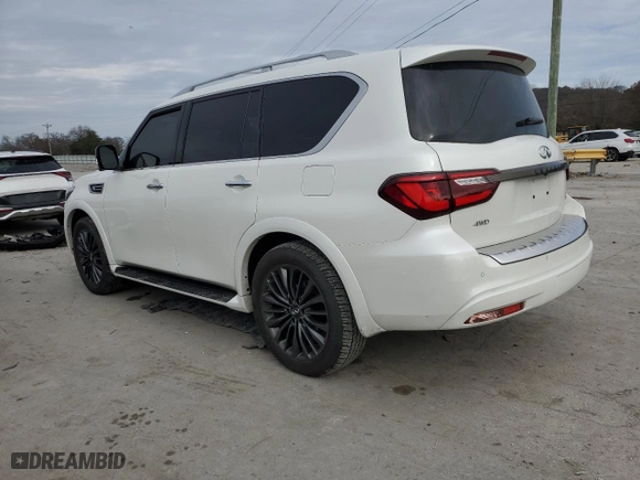 2024 Infiniti QX80 SENSORY with VIN JN8AZ2BE6R9332097, listed as a Copart auction lot 82821664 with 12,328 mi miles and Salvage Title. Bid and sale history available at carsss.com. Image 2.