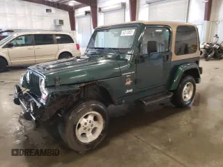 2000 Jeep Wrangler Sahara with VIN 1J4FA59S2YP778631, listed as a Copart auction lot 54313665 with 160,683 mi miles and Salvage Title. Bid and sale history available at carsss.com. Image 1.