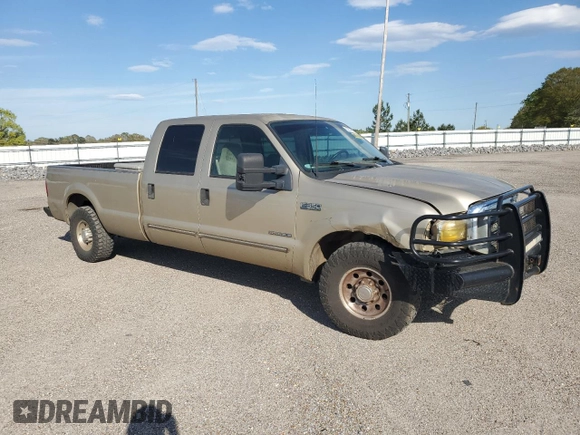 2000 Ford F-350 XL with VIN 1FTSW30F5YEB08982, listed as a Copart auction lot 50534025 with 336,411 mi miles and Salvage Title. Bid and sale history available at DreamBid. Image 4.