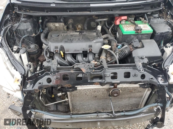 2012 Toyota Yaris with VIN JTDBT4K33CL035567, listed as a Copart auction lot 51837505 with 233,895 mi miles and Salvage Title. Bid and sale history available at DreamBid. Image 13.