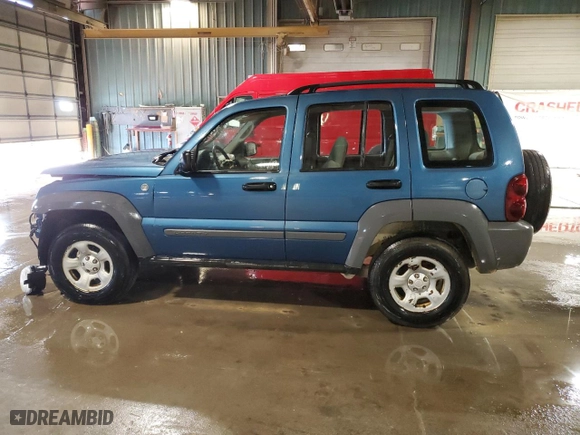 2005 Jeep Liberty Sport with VIN 1J4GL48K15W639747, listed as a Copart auction lot 49632255 with 88,319 mi miles and Salvage Title. Bid and sale history available at carsss.com. Image 2.