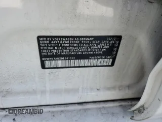 2013 Volkswagen CC Lux с VIN WVWRN7ANXDE561312, выставлен на аукционе Copart как лот 55802275 с пробегом 187 680 миль миль и Списание • Salvage title. История ставок и продаж доступна на DreamBid. Изображение 13.