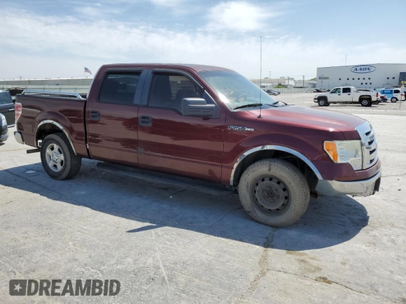 2009 Ford F-150 XL with VIN 1FTPW12V59KC22482, listed as a Copart auction lot 53096235 with 222,311 mi miles and Salvage Title. Bid and sale history available at carsss.com. Image 4.
