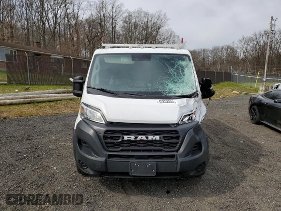 2023 Ram ProMaster Cargo with VIN 3C6LRVVG3PE527237, listed as a Copart auction lot 45252854 with 24,904 mi miles and Salvage Title. Bid and sale history available at DreamBid. Image 5.