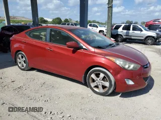 2013 Hyundai Elantra Limited with VIN KMHDH4AE4DU740611, listed as a Copart auction lot 54711845 with 95,408 mi miles and Salvage Title. Bid and sale history available at DreamBid. Image 4.