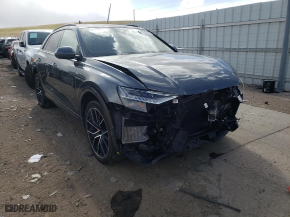2019 Audi Q8 Premium Plus with VIN WA1EVAF17KD020443, listed as a Copart auction lot 41344872 with 19,208 mi miles. Bid and sale history available at carsss.com. Image 1.