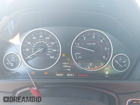 2014 BMW 3 Series 328d with VIN WBA3D3C59EK156427, listed as a IAAI auction lot 41737929 with 160,431 mi miles and . Bid and sale history available at carsss.com. Image 7.