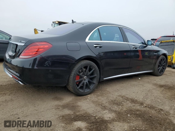 2016 Mercedes-Benz S 63 AMG with VIN WDDUG7JB0GA235269, listed as a Copart auction lot 54763815 with Not Provided miles and Salvage Title. Bid and sale history available at carsss.com. Image 3.