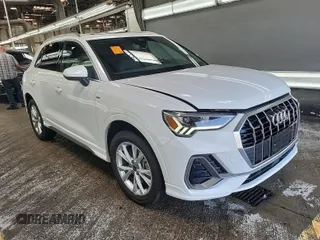 2023 Audi Q3 S line Premium with VIN WA1DECF37P1108975, listed as a IAAI auction lot 42796417 with 58,193 mi miles and . Bid and sale history available at DreamBid. Image 53.