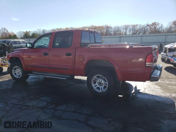 2001 Dodge Dakota Sport with VIN 1B7HG2AN81S295553, listed as a Copart auction lot 80392844 with 105,560 mi miles and Salvage Title. Bid and sale history available at carsss.com. Image 2.