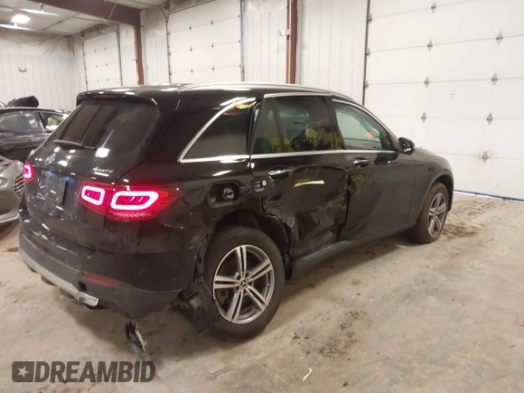 2022 Mercedes-Benz GLC 300 with VIN W1N0G8EB8NV370264, listed as a IAAI auction lot 41867375 with 16,548 mi miles and . Bid and sale history available at DreamBid. Image 4.