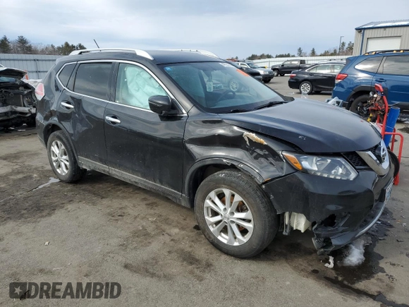 2016 Nissan Rogue S with VIN KNMAT2MT5GP736686, listed as a Copart auction lot 47551745 with 97,914 mi miles and Salvage Title. Bid and sale history available at carsss.com. Image 4.
