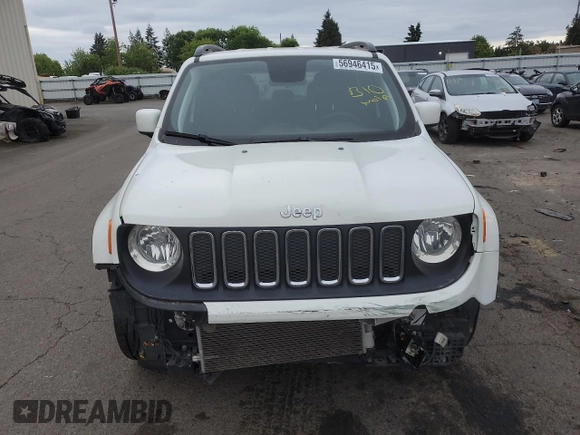 2018 Jeep Renegade Altitude z VIN ZACCJABB5JPH44283, wystawiony jako Copart lot #56946415 z przebiegiem 67 868 mil mil oraz Szkoda całkowita • Salvage title. Historia ofert i sprzedaży dostępna na DreamBid. Obrazek 5.